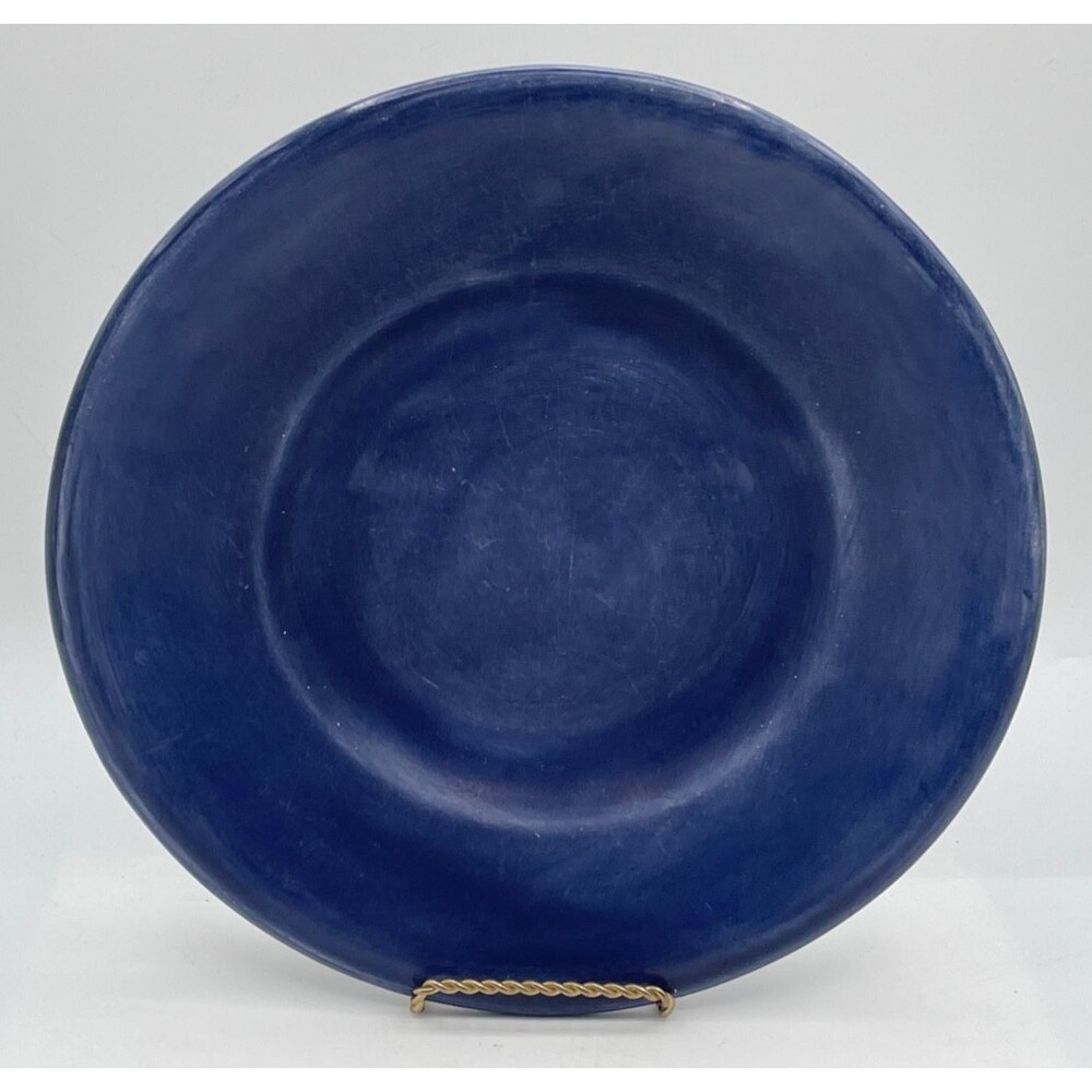 Set of 2 Pottery Barn Sausalito Salad Plates 10" Sapphire Blue RETIRED